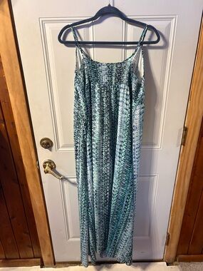 Long Sundress Adj Straps Lined Inside Size 1X